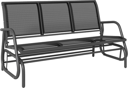 Person patio glider bench - 3-person, w/